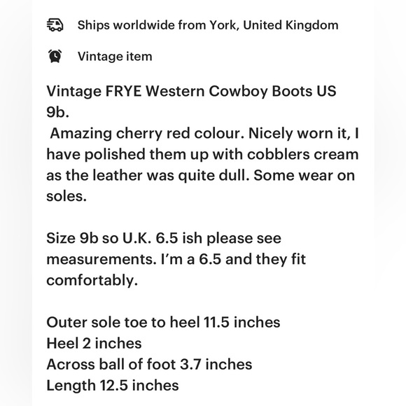 Vintage Frye Western cowboy boots 🤠 - Picture 8 of 8